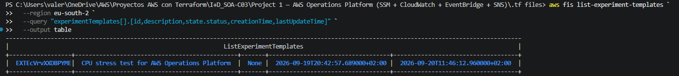 FIS Experiment Template