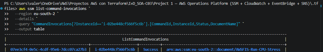 SSM CPU Stress Execution